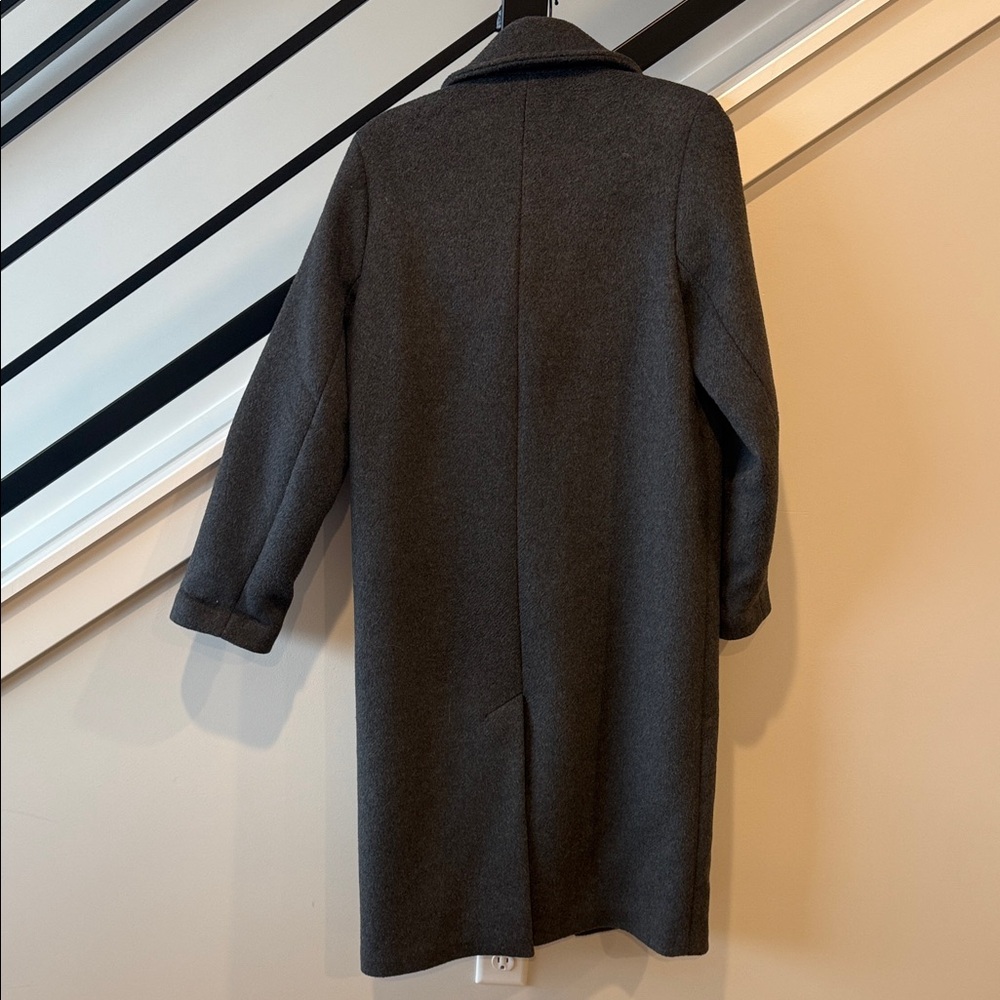 Abercrombie & Fitch Dark Gray Trench Coat - Picture 2 of 2
